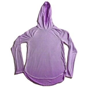 So Soft So Perfectly Hoodie Size 14Lightweight High Low Heather Purple